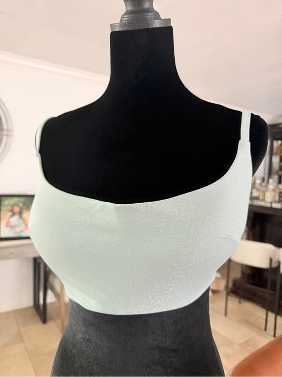 Victoria's Secret Other - Victoria's Secret Pale Mint Scoop Neck Swim Top